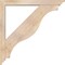 Ekena Millwork Funston Traditional Smooth Bracket w/ Offset Brace, Douglas Fir, 5 1/2"W x 44"D x 44"H BKT0604X44X44FST01SDF - alternate 2